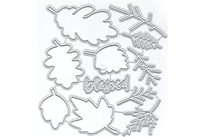 DzIxY Shadow Maple Leaf Metal Cutting Dies for Card Making Kit Embossing Paper Die Cuts Scrapbook Machine Stencils Storage Pockets Supplies