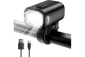 ‎REALKY LED Fahrrad Licht Vorne Fahrradlicht USB C Aufladbar Fahrradlampe mit 1000mAh Akku, StVZO Zugelassen Fahrradbeleuchtung Vorne IPX5 Wasserdicht Fahrrad Frontlichter für Fahrrad Rennrad MTB Ebike