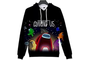 Silver Basic Sudadera con Capucha para Niños Sudadera de Manga Larga de Videojuegos para Niños y Adultos Sudadera Navidad