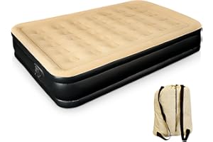 Denny Shop Inflatable High Raised Air Bed Mattress With Built in Electric Pump in Single/Double/Queen Size Airbeds by Crystals® (Queen Size Air Bed)