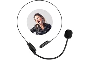 SMARTMASTER Fake Microphone Headset, Prop Microphone Costume Accessories Headset, Fake Singer Headset Mic Microphone Headphones Costume Accessory Prop Cosplay Headpiece Party