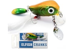 Pelican Mate Crankbaits for Bass Fishing Shallow Diving Fishing Lures Topwater Swimbaits Freshwater and Saltwater 1.5’’/0.2 oz