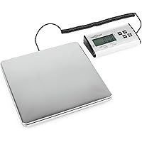 oneConcept Marketeer - digitale Paketwaage, Plattformwaage, Digitalwaage, Ablesbarkeit 50 g, 27 x 27 cm, großes Display…