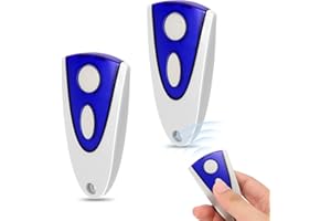 WEPAI Lot de 2 Telecommande Portail Compatible avec Novoferm Novotron 502 MAX43-2 512 MIX43-2, 433,92mhz Bip Portail Porte De Garage, 2 Canaux