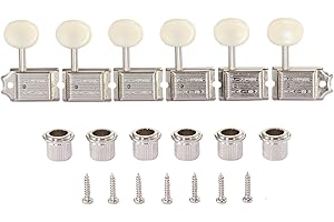KAISH Nickel w/Aged White Split Vintage Guitar Tuning Keys Tuners for Strat/Tele Korea Made