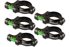 WestHunter Optics Livelle a Bolla per Cannocchiali di Precisione, Adatte per Cannocchiali da 30 mm / 25,4 mm, per Tiri di Precisione, Competizioni e Caccia