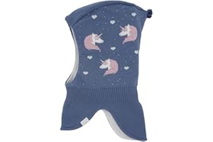 maximo MINI Girl-Schlupfmütze Jacquard Einhorn Made in Germany