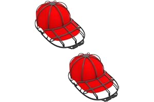 Ailovone Cap Washer Washing Machine Pack of 2 Hat Washer for Baseball Caps, Stable Anti-deformation Cap, Washing Machine, Shape Baseball Cap, Frame, Washing Mine, Baseball Cap Racks (Black, 2 Pieces)