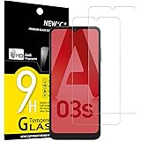 NEW'C 2 Pezzi, Vetro Temperato per Samsung Galaxy A03 / A03s / A02s, Pellicola Prottetiva Anti Graffio, Anti-Impronte, Senza 