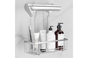 Pickpiff Estantería de Ducha Sin Taladro - Cesta y Jabonera Colgante, Soporte Organizador Para Baño - Acero Inoxidable SS304