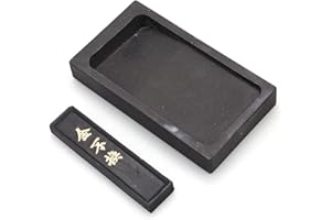 NUOLUX Calligrafia cinese e pittura Inkstone con inchiostro cinese a T Pietre Rettangolo Ink Stick