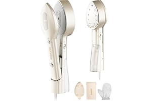 Jack & Rose Piastra a vapore 3 in 1, Steamer portatile con doppia tensione 100-240 V, riscaldamento rapido 15 s, Steamer 1000 W Steamer con 7 modalità di tessuto per viaggi in tutto il mondo