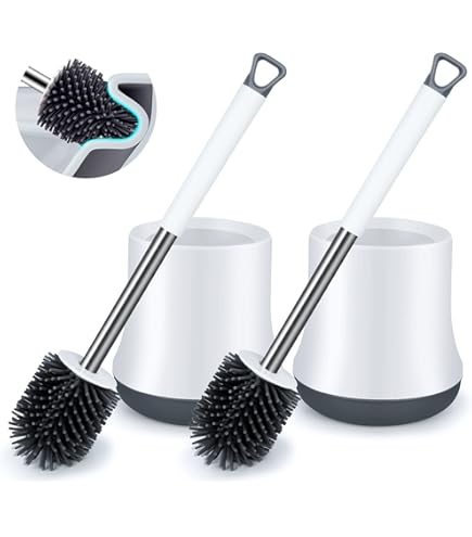 Belfry Bathroom Toilet Brush With Drainage Holder Set,Flex Silicone - View #7