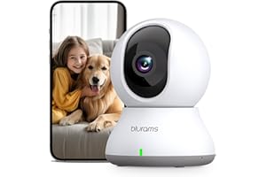 blurams Pet Camera 2K, Dog Camera, Indoor Camera 360°, Home Security Camera for Pet/Dog/Baby, IR Night Vision, Motion Detection, 2-Way Talk, Cloud&SD(2.4GHz Only)