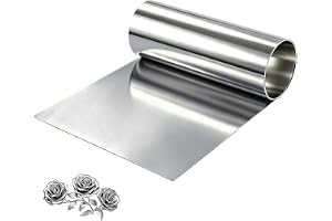Dshunnc rostfri stålplåt 0,3 x 200 mm x 1,5 m gör-det-själv skärning 304