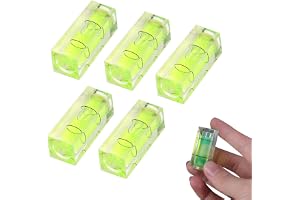 Bubbelnivå, mini fyrkantiga bubbelnivåer, 5 st mini bubbelnivå, mininivå, fyrkantig mini bubbelnivå, mätkamera för universell