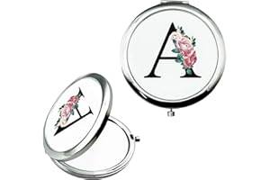 JEKUGOT Compact Mirror, Small Pocket Mirror, Make up Mirrors for Bride To Be Gifts, Personalized Gifts for Girls Women Mother(A)