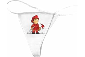 REIFEN-MARKT Damen String Tanga FEUERWEHRMANN MIT SCHUTZANZUG UND AUSRÜSTUNG FEUERWEHR TRUCK LÖSCHFAHRZEUG EINSATZFAHRZEUG FREIWILLIGE FEUERWEHR BERUFSFEUERWEHR FEUERWEHRMANN FEUERWEHRFRAU FIRE DEPARTMENT U
