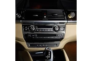 DIYUCAR Adhesivo de fibra de carbono real para el interior del coche con volumen ajustado para X5 E70 X6 E71 2008-2013 Accesorios