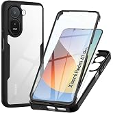 WeiCase Case for Redmi A7 Pro 4G, Transparent 360&deg; Protection Case with Built-in Screen Protector Anti-Shock Silicone Case fo