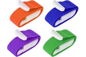 AAED Lot De 4 Garrot à Boucle à Dégagement Rapide Et Lent, Garrot Rapide pour Infirmières, Garrot Infirmier，Garrot，pour Secouristes, Phlébotomistes, Médecins Et Étudiants en Médecine (4 Couleurs)