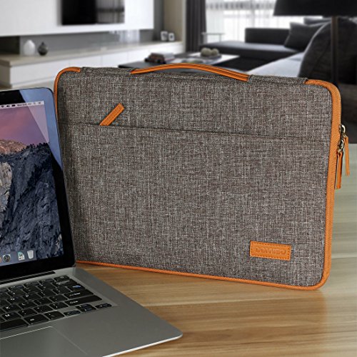 DOMISO 10 1 zoll Tablette H  lle Etui Notebook Tasche Tragende Handtasche Abdeckung f  r 10 5 inch iPad Pro   10 1 Zoll Laptops  Braun
