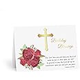 Religious Birthday Blessing Card - Handcrafted in the UK - Faith-Inspired Design - 6 x 8 Inch - Sustainable Materials
