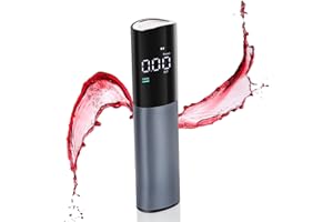 HooJtny Alcootest Alcootest avec Embouts buccaux, alcootest numérique avec écran LCD
