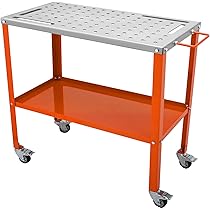 VEVOR Lastafel 91,4 x 61 cm, 360 kg capaciteit lassen werkbank tafel, zware werkbank met 1,6 cm armatuur gaten en antislip voetpads voor lassen, assemblage, reparatiewerkzaamheden