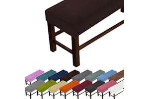 GeRRiT Luxuriöser großer Bankbezug, rechteckig, kratzfest, Sitzkissen zum Schutz des Stuhls, staubdichter Schonbezug für Schlafzimmer, Wohnzimmer, Küche (dunkler Kaffeebraun (L: 160–180 cm, B: 35–50