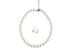 ANNA CREATIONS Latest Stylish Pearl Pendant Choker Necklace With Pearl Stud Earrings set for Women and Girls
