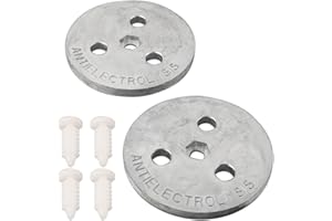 FACULX Placa de ánodo de zinc para piscinas de dispositivos de sal contra la corrosión y la electrólisis, cesta interior del skimmer, protección mejorada contra la corrosión, rendimiento fiable (2 piezas)