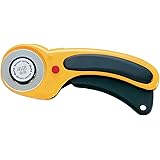 Olfa RTY-2DX Deluxe Rotary Cutter, 45 mm, Yellow
