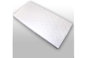 ‎DEDSTORE-BABY Dedstore-Baby Kindermatratze 70x160 Mit Matratzenüberzug - Bilateral Baby Matratze 70 x 160 - Babymatratze - Kinder Matratze - Schaumstoff Bezug Gesteppt Kind - Jugendmatratze Weiß