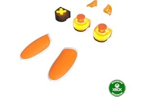 Thrustmaster ESWAP X LED ORANGE CRYSTAL PACK, Pack of 7 Backlit Orange Modules, NXG Mini-Sticks, Hot-Swap Feature, Compatible with ESWAP X PRO CONTROLLER, Xbox Series X,S and PC