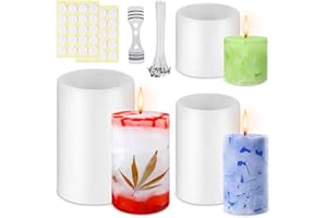 GILLTERWAY Kerzen Silikonformen Gießformen, Kerzenformen zum Gießen, DIY Silikonformen Kerzen, Kerzenform Bubble Kerzen Kit, für die Herstellung Handgefertigte Seife Handwerk Ornamente Duftkerze