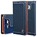 Produktbild HARRMS Samsung Galaxy S8 Plus 6,2" Leder Hülle Flip Case Handytasche und Brieftasche mit Standfunktion Kredit Karten Fach mit Unsichtbarem Magnet,Blau