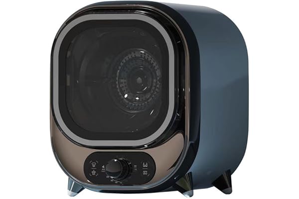 ERSDM Petit sèche-Linge, sèche-Linge à condensateur Portable de 3 kg, Mini-sèche-Linge à essorage Automatique à 5 Modes de séchage, for Utilisation sur comptoir ou Montage Mural (Color : Blue)