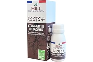 BIO TECHNOLOGY® | Engrais et Stimulateur de racine biologique | Développement des racines| croissance des racines | Améliore les Performances | Fabriqué en France | ROOTS + – 50 ML
