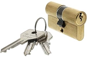 CISA 10G300070, Cilindro Europeo C2000, Ottone Smerigliato, 30/30 mm