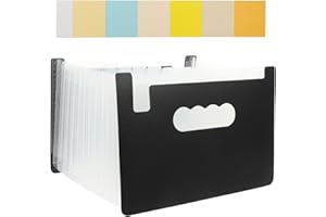 AOKWAWALIY Organiseur de reçus extensible - Organiseur de reçus - Organisateur de reçus - Organisateur de fichiers accordéon - Organisateur de factures de papier - Armoire de bureau