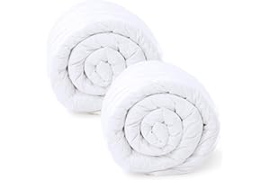 AMAZINGGIRL Kołdra całoroczna kołdra 140 x 200 cm kołdra - kołdry ciepła kołdra biała komplet: 2 x biała kołdra