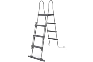 Jilong 29r150 échelle avec Dispositif sécurité 122 cm, Gris