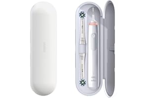wober Oral-B Vitality Pro Electric Toothbrush Travel Case for Oral-B Pro 3500 Electric Toothbrush Travel Case, Specially Designed for Oral B Pro and Vitaliy, Grey without pocket, travel