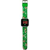 Kids Licensing - LED Digital Watch for Boys and Girls with Characters, Has Functions of Time, Date and Adjustable Strap