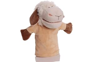 Proumhang Hand Puppets for Kids,Soft Plush Zoo Animal Puppet for Children Toddlers Boys Girls,For Imaginative Play,Show Theater, Easter/Birthday Party Supplies Stocking(Big Movable Mouths) 25cm Sheep