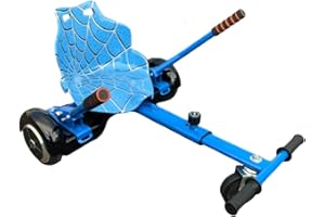 iRollers HoverKart Blue Kart Attachment Fits All Hoverboards Swegways 6.5, 8, 10 Adjustable Hoverboard seat go Kart for Hoverboard Compatible Sleek Cool UK Seller Limited Edition