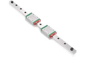 SIMAX3D Guide de rail linéaire MGN12H de 700 mm, guide coulissant en acier à roulement avec 2 blocs de chariot MGN12 en acier inoxydable pour mises à niveau d'imprimante 3D et machine CNC (type H)