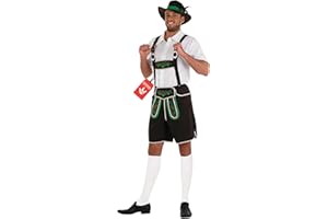 Fun Shack Costume Bavarois Homme, Déguisement Oktoberfest Homme, Tenue Bavaroise, Costume Tyrolien, Deguisement Fete De La Biere, Déguisement Alsacien, Deguisement Halloween, Carnaval