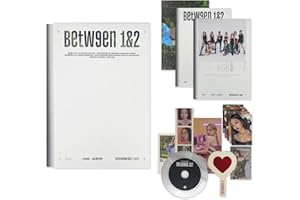 JYP ENT. TWICE - [BETWEEN 1&2] (Cryptography Ver.) Photobook + CD-R + Box + Polaroid + Postcard + Sticker + Photocard + Heart Glass + Folded Poster + 2 Pin Button Badges